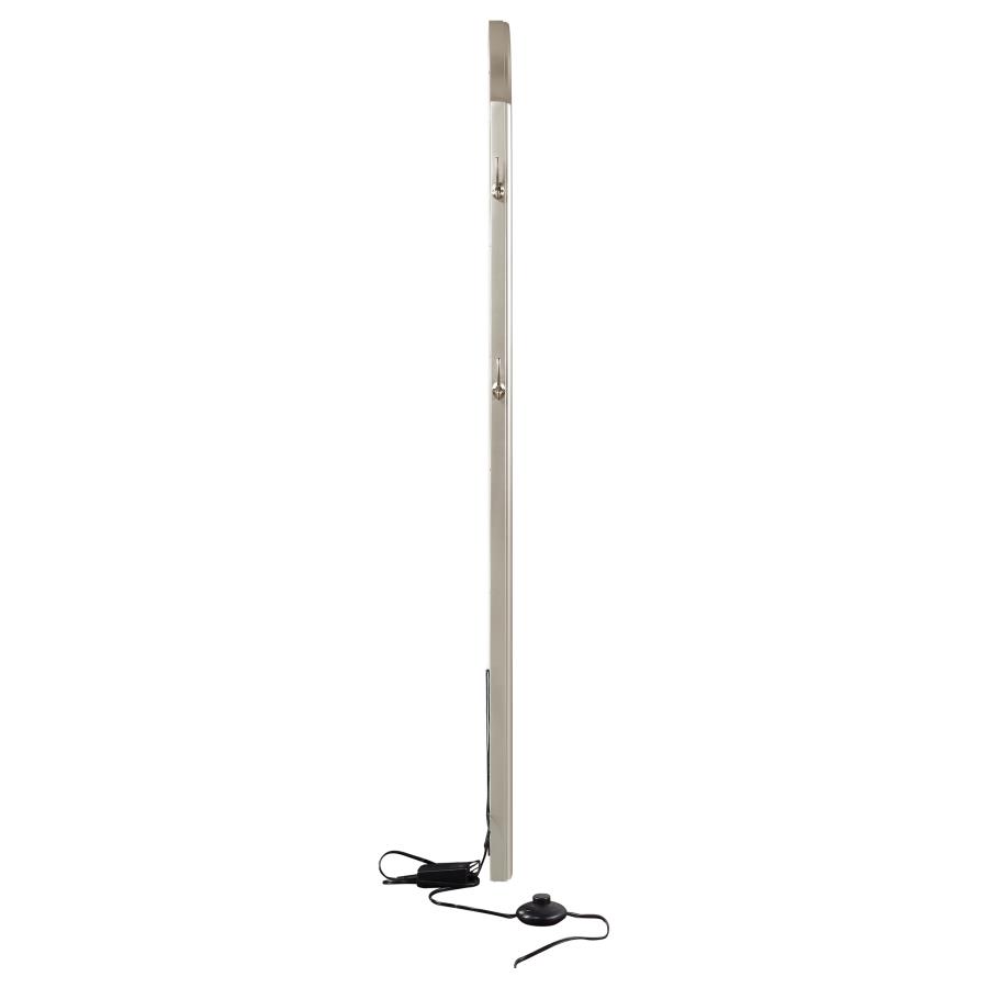 Evangeline Full Length LED Light Floor Mirror Silver Oak view 8