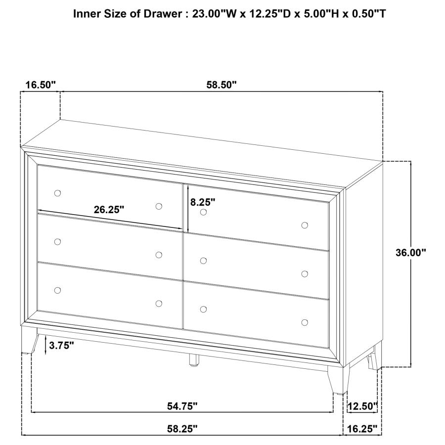 Welsley 4-piece Queen Bedroom Set Walnut view 18