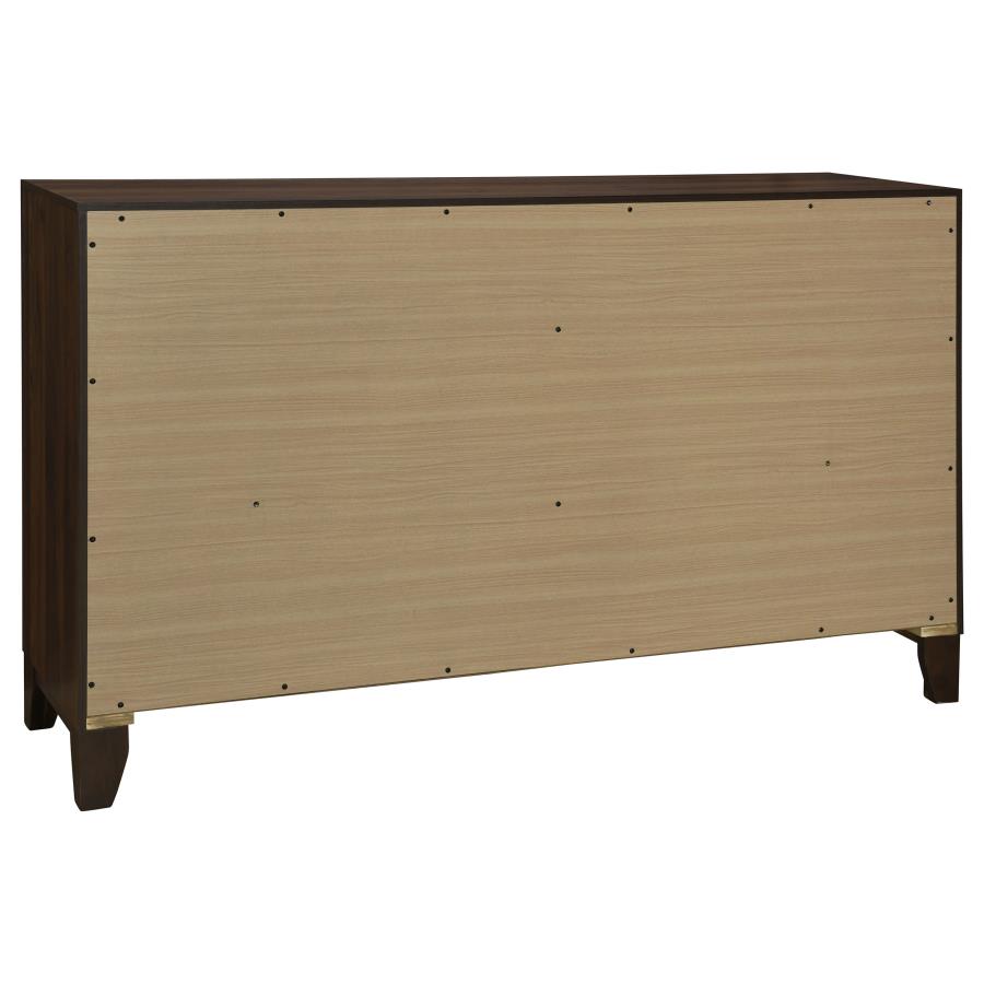 Welsley 5-piece Queen Bedroom Set Walnut view 8