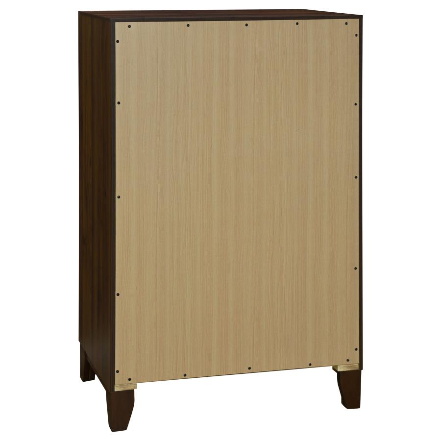 Welsley 5-piece Queen Bedroom Set Walnut view 12