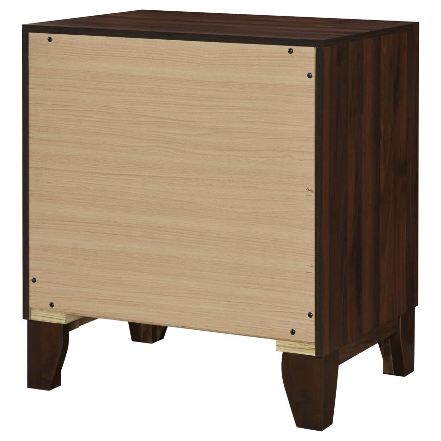Welsley 2-drawer Nightstand Bedside Table Walnut view 8