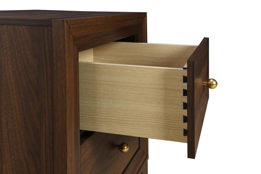 Welsley 2-drawer Nightstand Bedside Table Walnut view 11