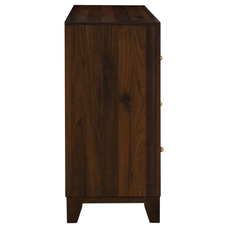 Welsley 6-drawer Dresser Cabinet Walnut view 9