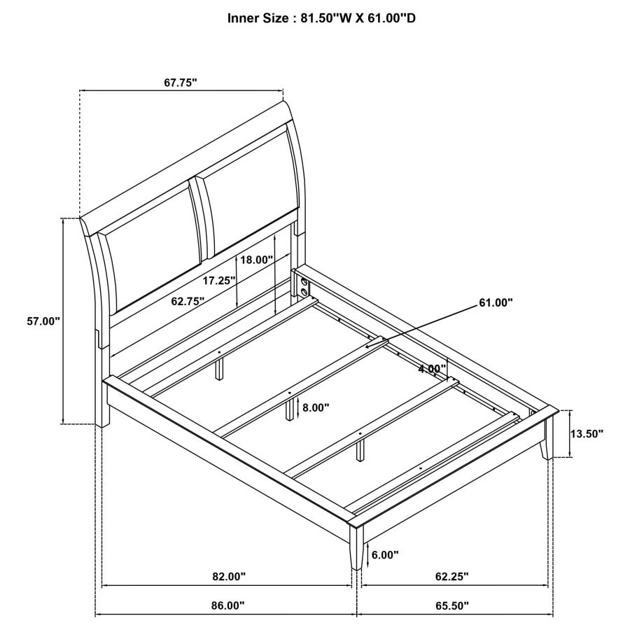 Bexhill 4-piece Queen Bedroom Set White view 17