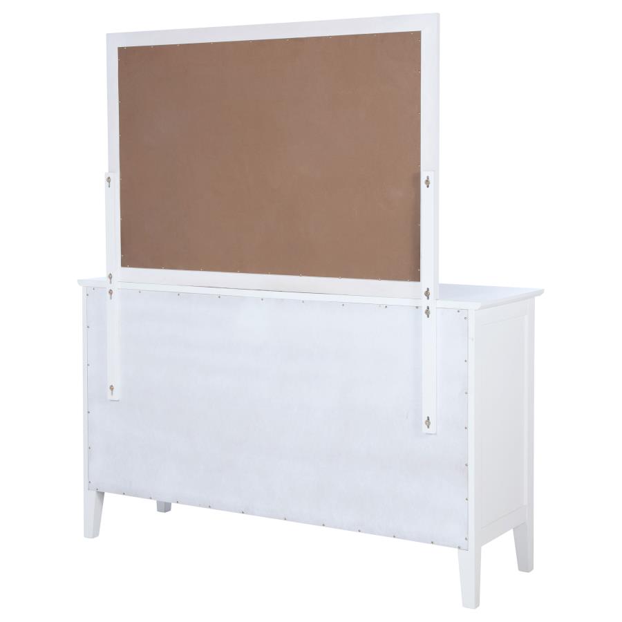 Bexhill 10-drawer Dresser and Mirror White view 8