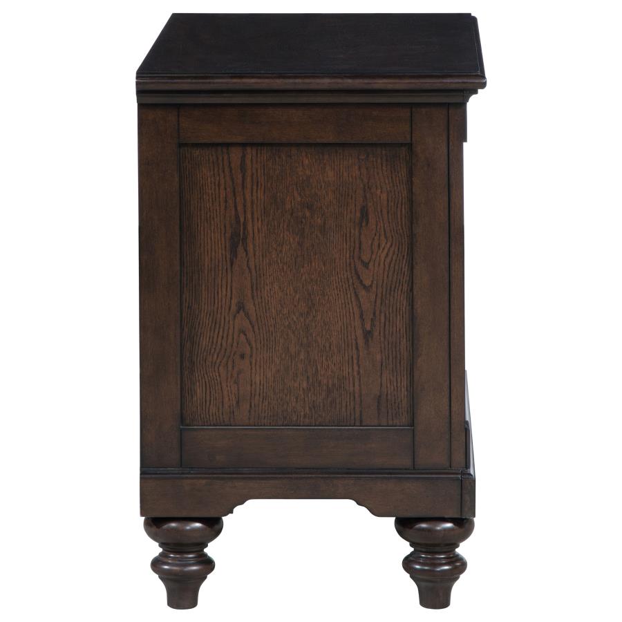 Andover 1-drawer Nightstand Bedside Table Dark Oak view 9