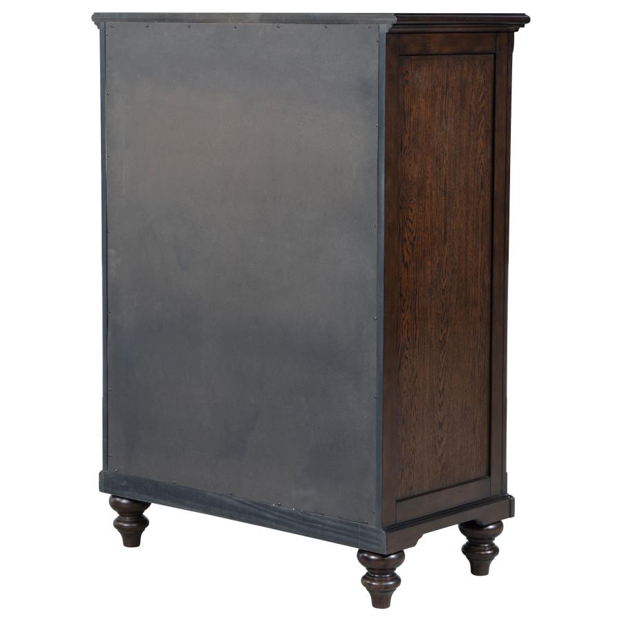 Andover 5-drawer Chest of Drawers Dark Oak view 8