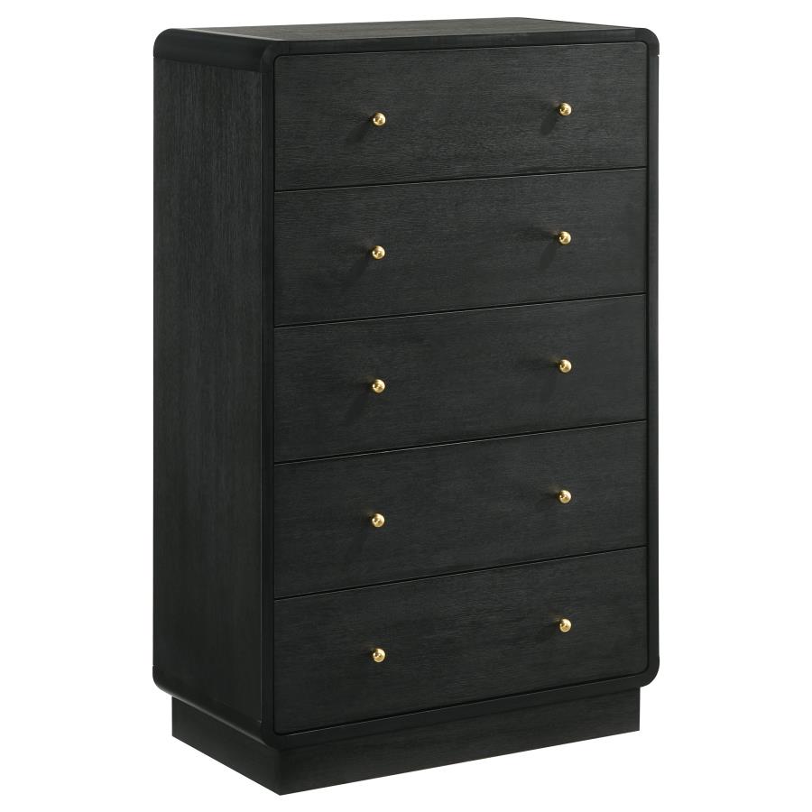 Cavelle 5-piece Full Bedroom Set Black view 11