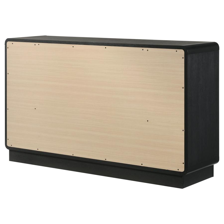 Cavelle 6-drawer Dresser Cabinet Black view 8