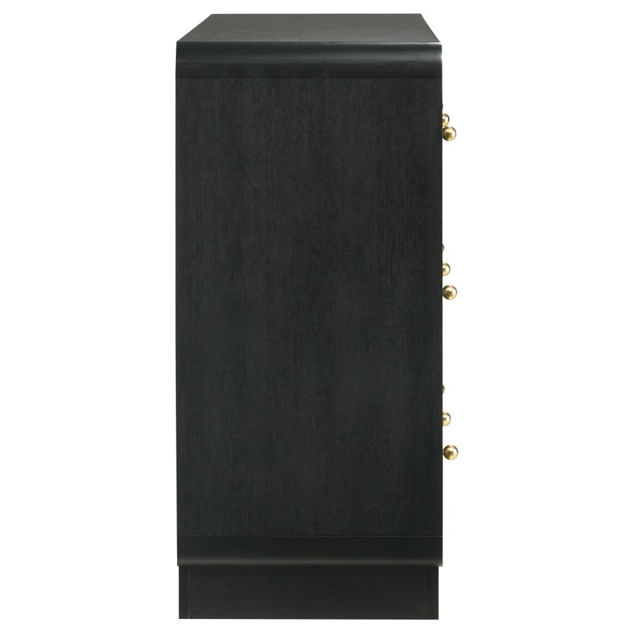 Cavelle 6-drawer Dresser Cabinet Black view 9