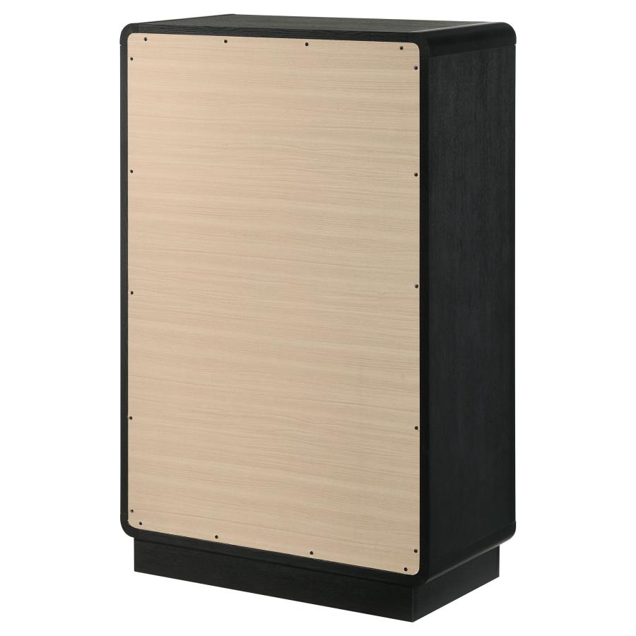 Cavelle 5-drawer Chest of Drawers Black view 8