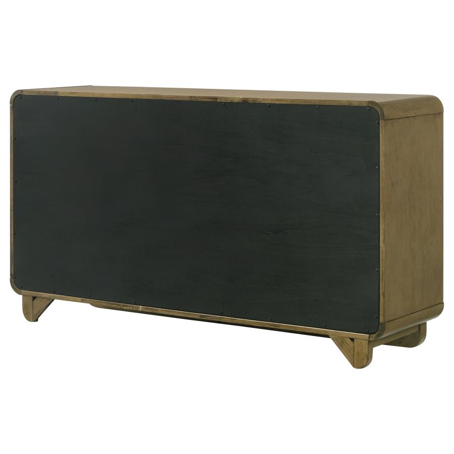 Amsbury 6-drawer Dresser Cabinet Nutmeg view 8