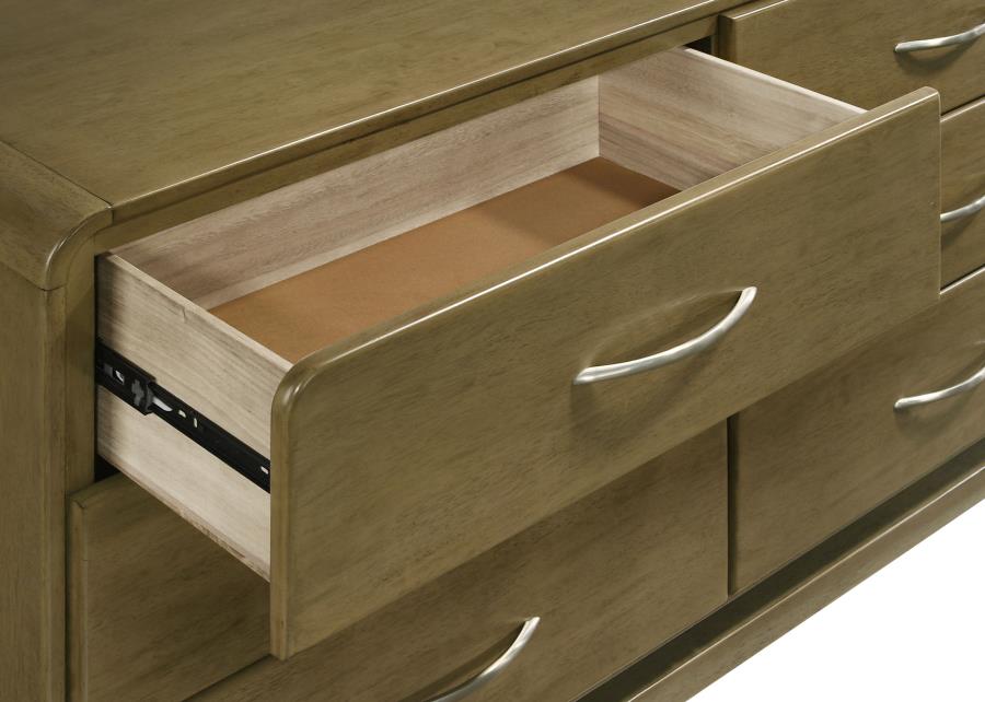 Amsbury 6-drawer Dresser Cabinet Nutmeg view 10