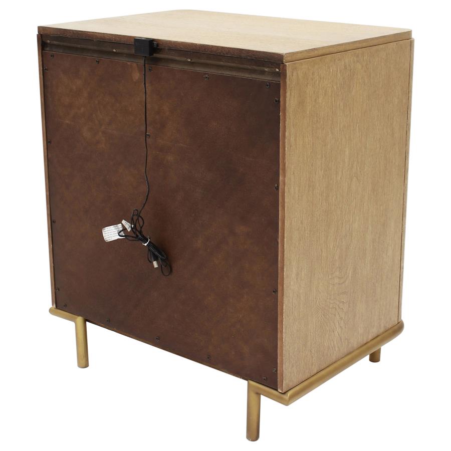 Arini 3-drawer Nightstand Sand Wash view 8