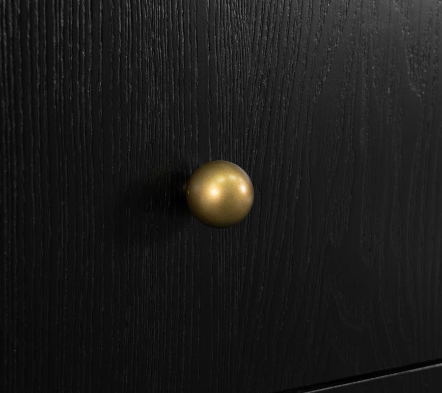 Arini 3-drawer Nightstand Black view 12