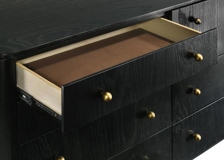 Arini 8-drawer Dresser Black view 10