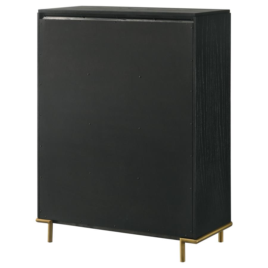 Arini 5-drawer Bedroom Chest Black view 8