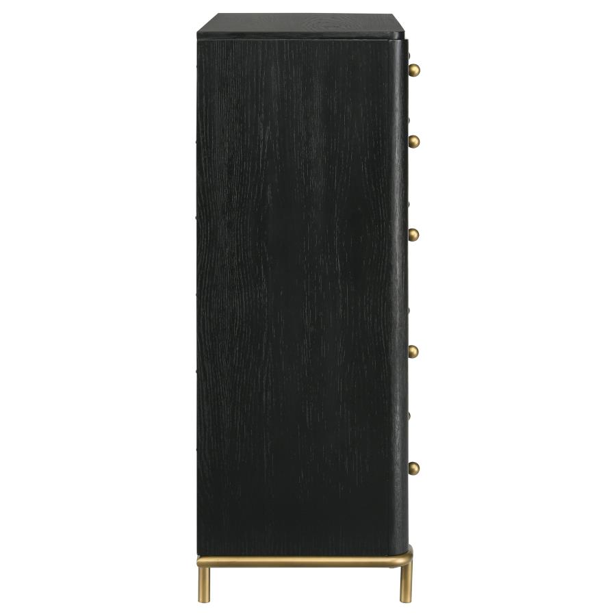 Arini 5-drawer Bedroom Chest Black view 9