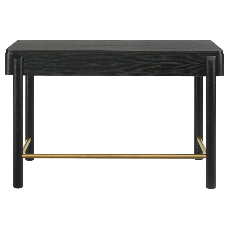 Arini 2-drawer Vanity Desk Makeup Table Black view 8