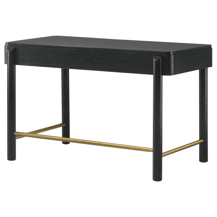 Arini 2-drawer Vanity Desk Makeup Table Black view 9