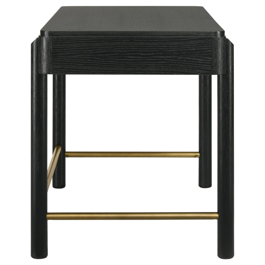 Arini 2-drawer Vanity Desk Makeup Table Black view 10