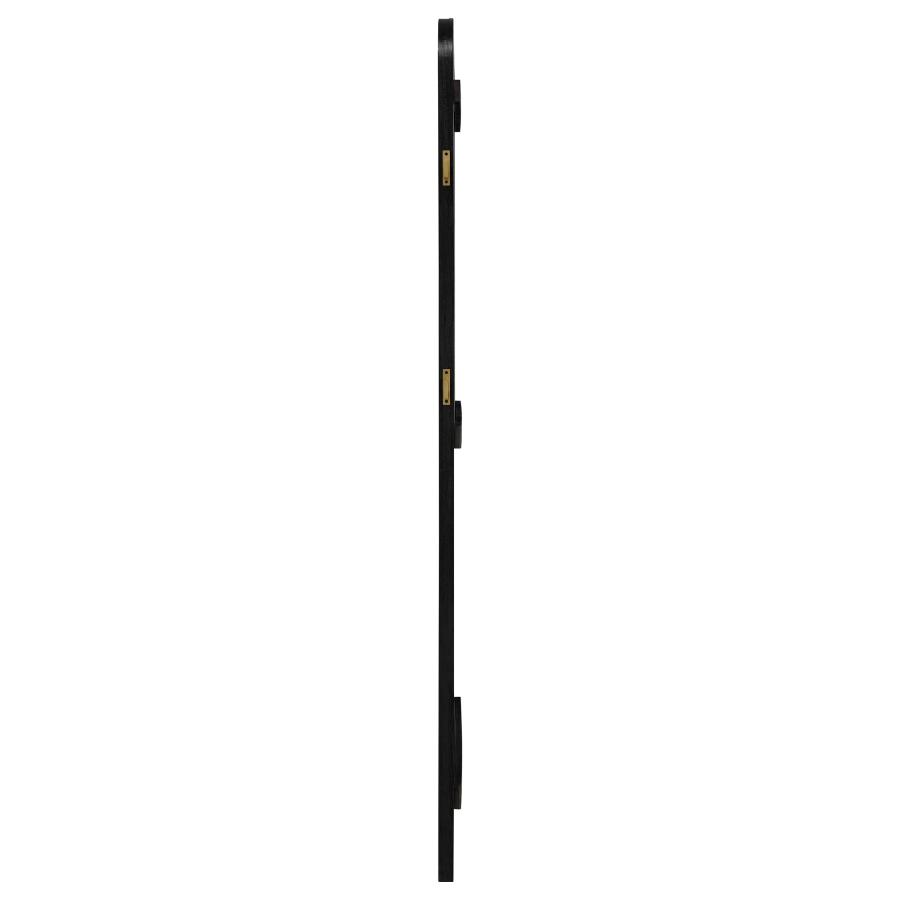 Arini Cane Weave Full Length Standing Floor Mirror Black view 9
