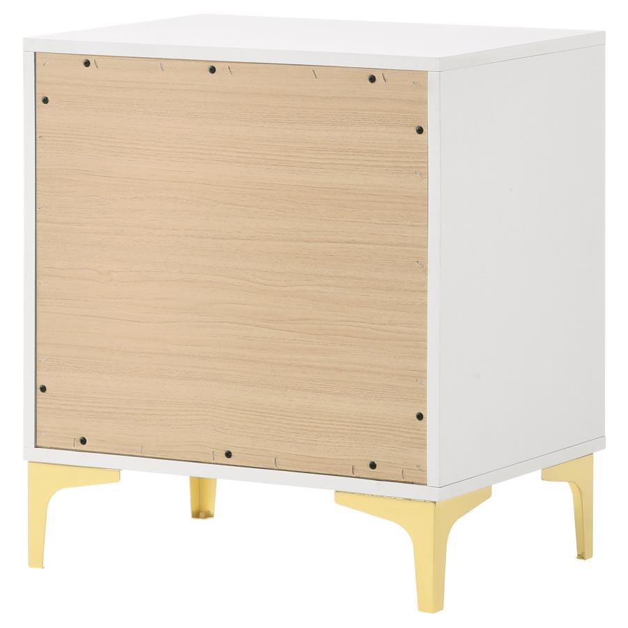 Kendall 2-drawer Nightstand White view 8