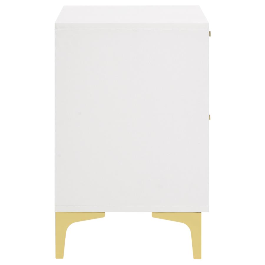 Kendall 2-drawer Nightstand White view 9