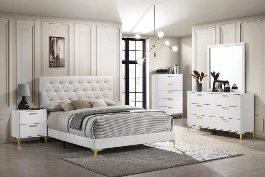 Kendall 2-drawer Nightstand White view 12