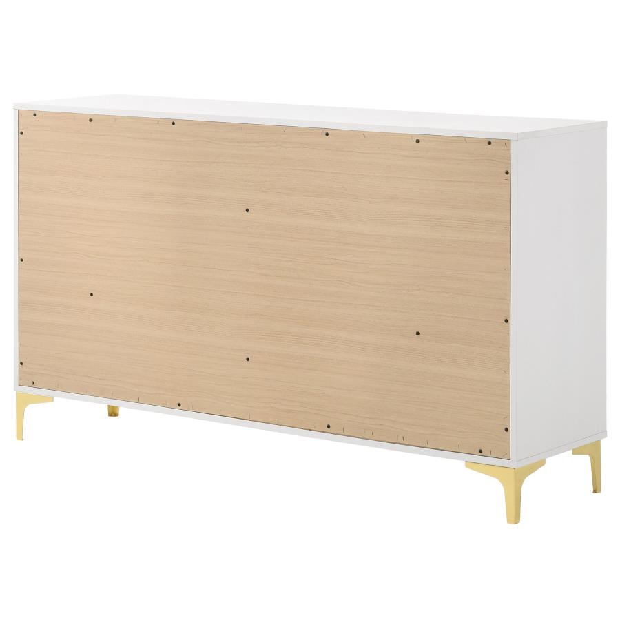 Kendall 6-drawer Dresser White view 8