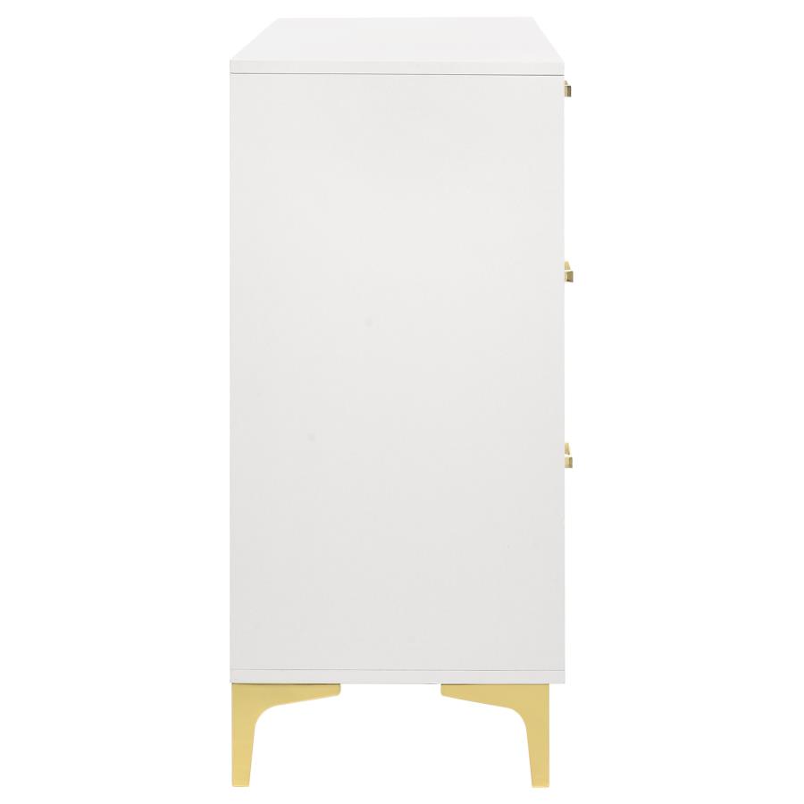 Kendall 6-drawer Dresser White view 9