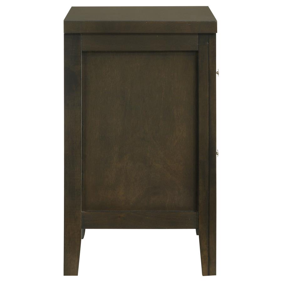 Wilkes 2-drawer Nightstand Bedside Table Dark Cocoa view 9