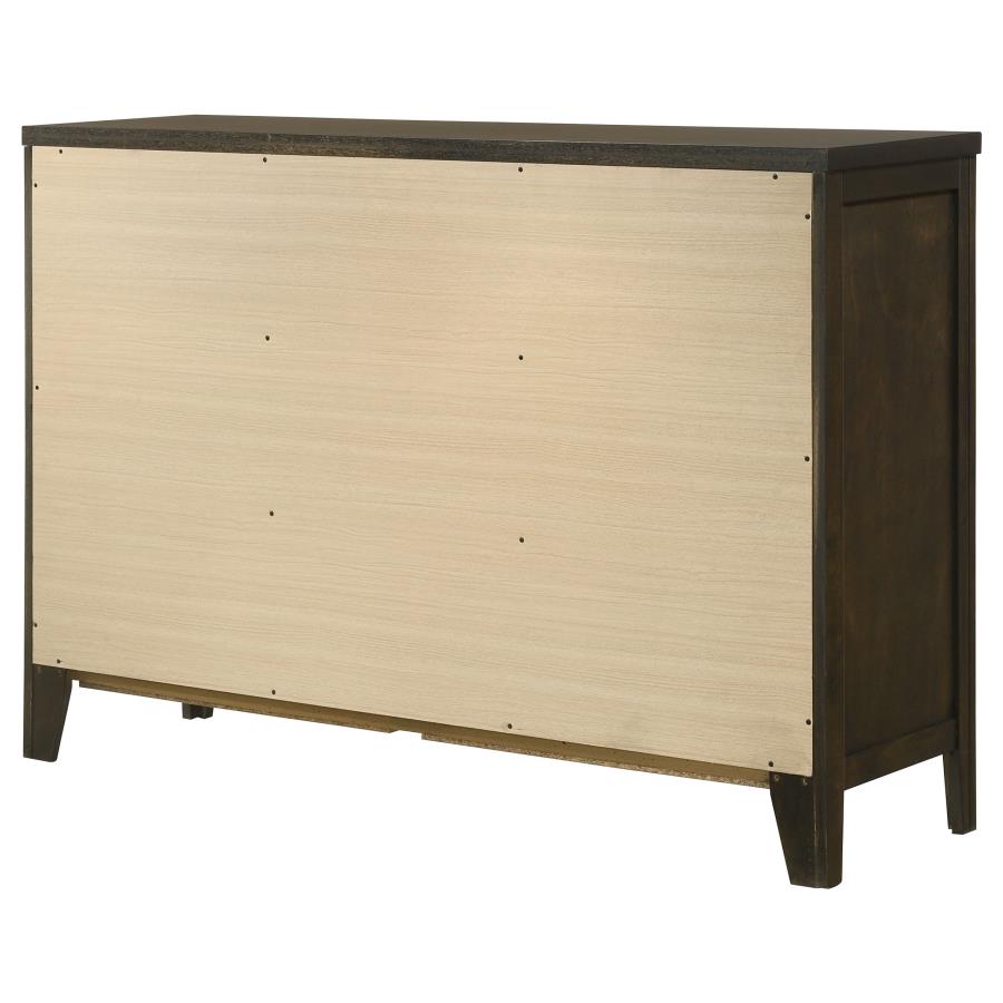 Wilkes 6-drawer Dresser Cabinet Dark Cocoa view 8