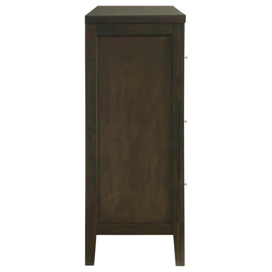 Wilkes 6-drawer Dresser Cabinet Dark Cocoa view 9