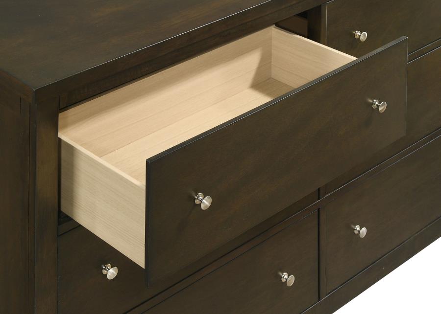 Wilkes 6-drawer Dresser Cabinet Dark Cocoa view 10