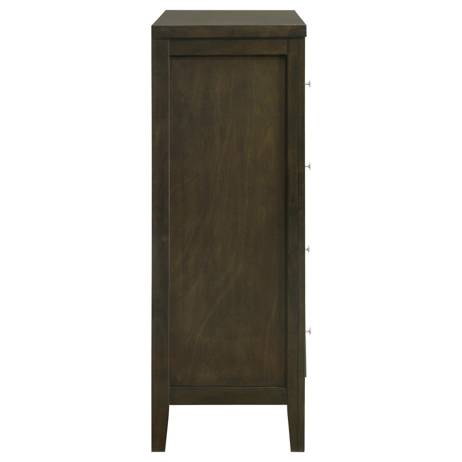 Wilkes 4-drawer Chest of Drawers Dark Cocoa view 9