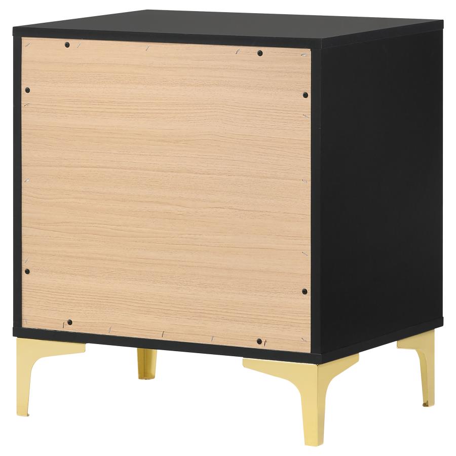 Kendall 2-drawer Nightstand Black view 8