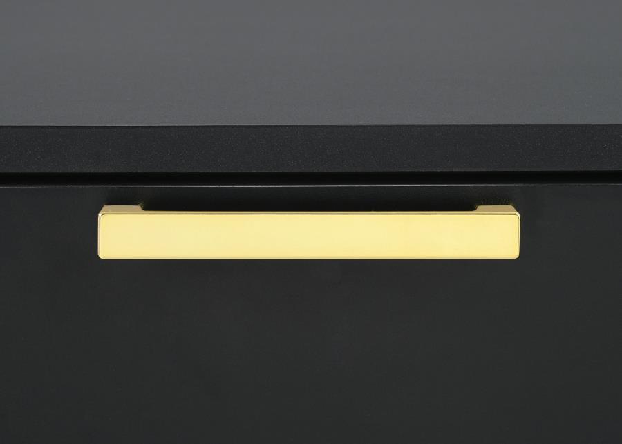 Kendall 6-drawer Dresser with Mirror Black view 11
