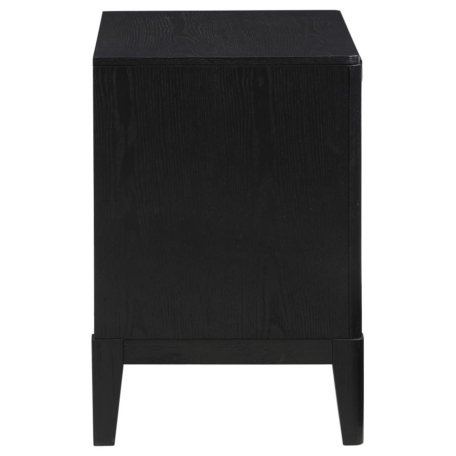 Brookmead 2-drawer Nightstand Black view 9