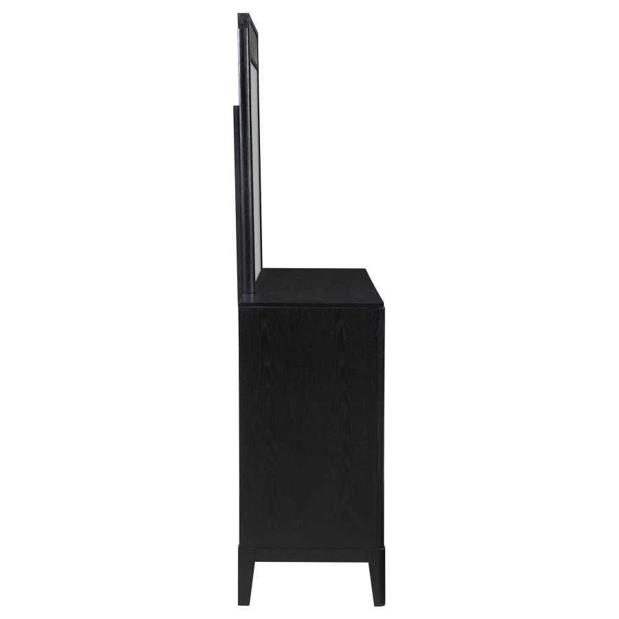 Brookmead 8-drawer Dresser with Mirror Black view 9