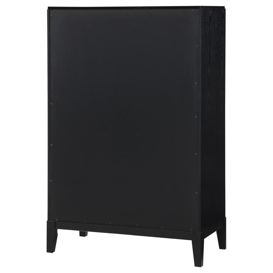 Brookmead 5-drawer Bedroom Chest Black view 8