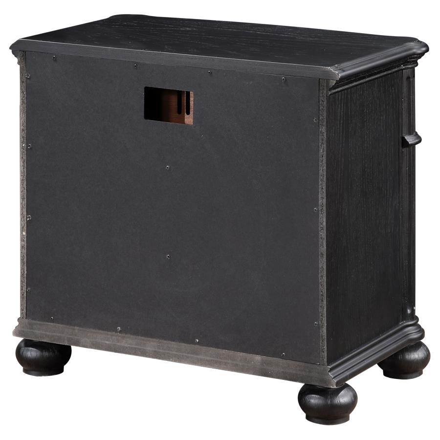 Celina 3-drawer Nightstand Black view 8