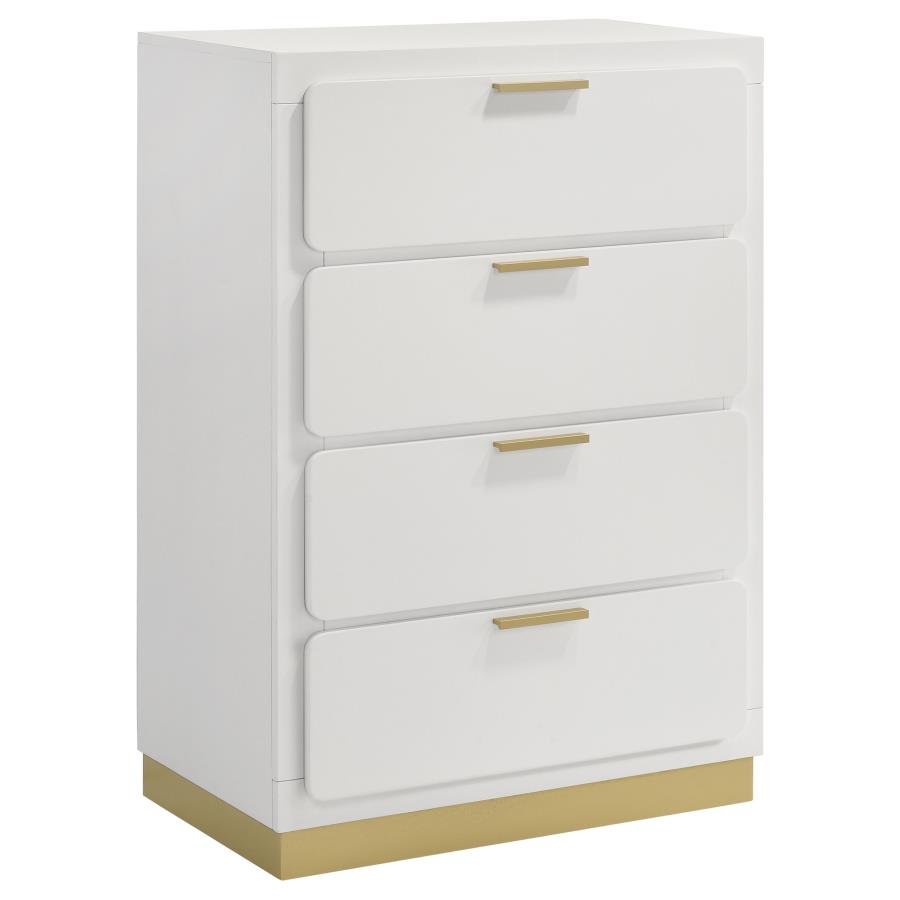 Caraway 5-piece Eastern King Bedroom Set White view 11