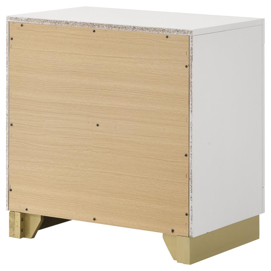 Caraway 2-drawer Nightstand White view 8