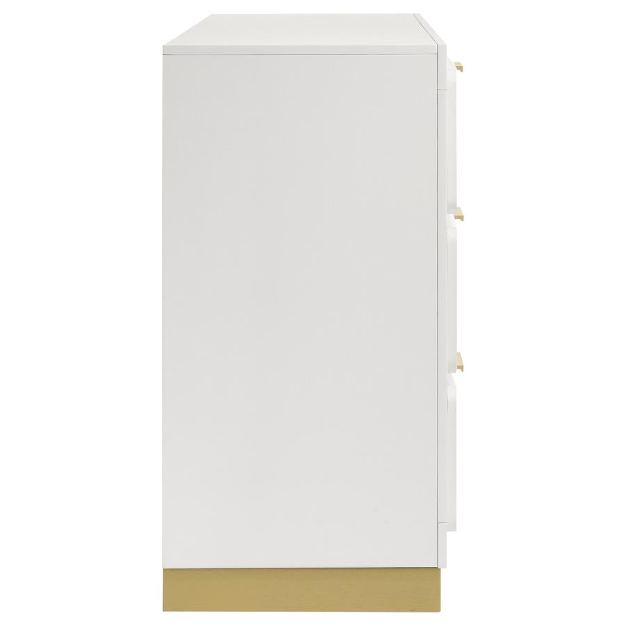 Caraway 6-drawer Dresser White view 9