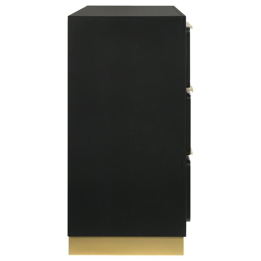 Caraway 6-drawer Dresser Black view 9
