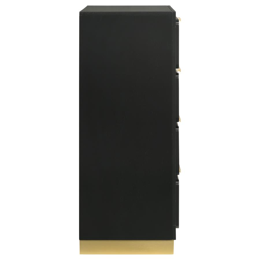 Caraway 4-drawer Bedroom Chest Black view 9