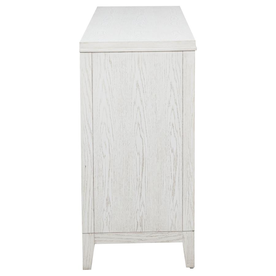 Marielle 6-drawer Bedroom Dresser Distressed White view 9