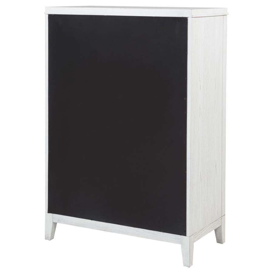 Marielle 5-drawer Bedroom Chest Distressed White view 8