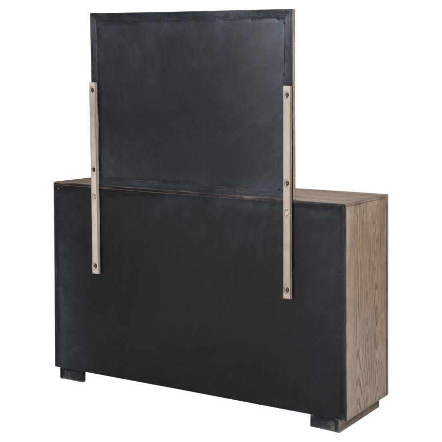 Kenora 6-drawer Dresser and Mirror Barley Brown view 8